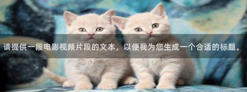 可可影视官方正版下载安装免费：请提供一段电影视频片段的文本，以便我为您生成一个合适的标题。